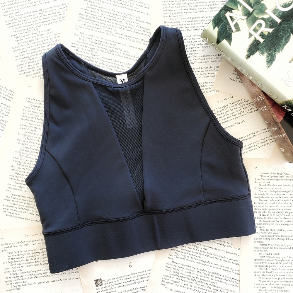 NWOT IVL COLLECTIVE Illusion Mesh Sports Bra Size 6